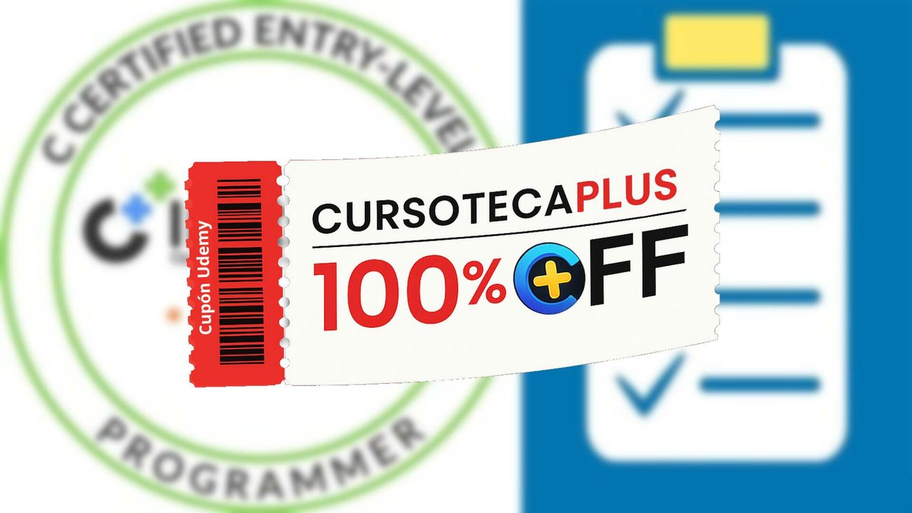 Cupón Udemy | Exámenes de práctica CLE 2026 - Programador de nivel de entrada certificado C