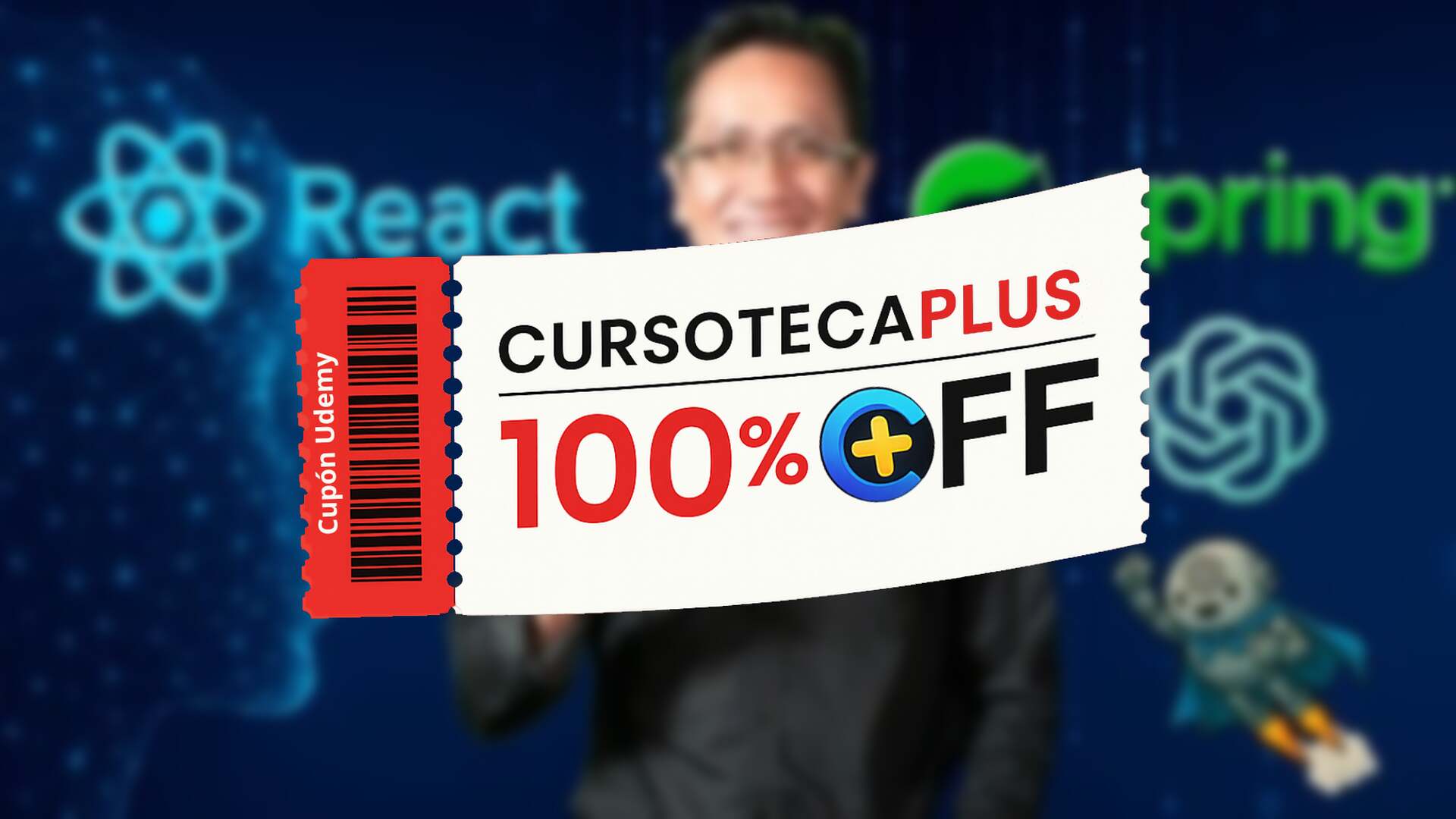 Cupón Udemy | React, Spring y ChatGPT IA: Crea tu primera App Full Stack