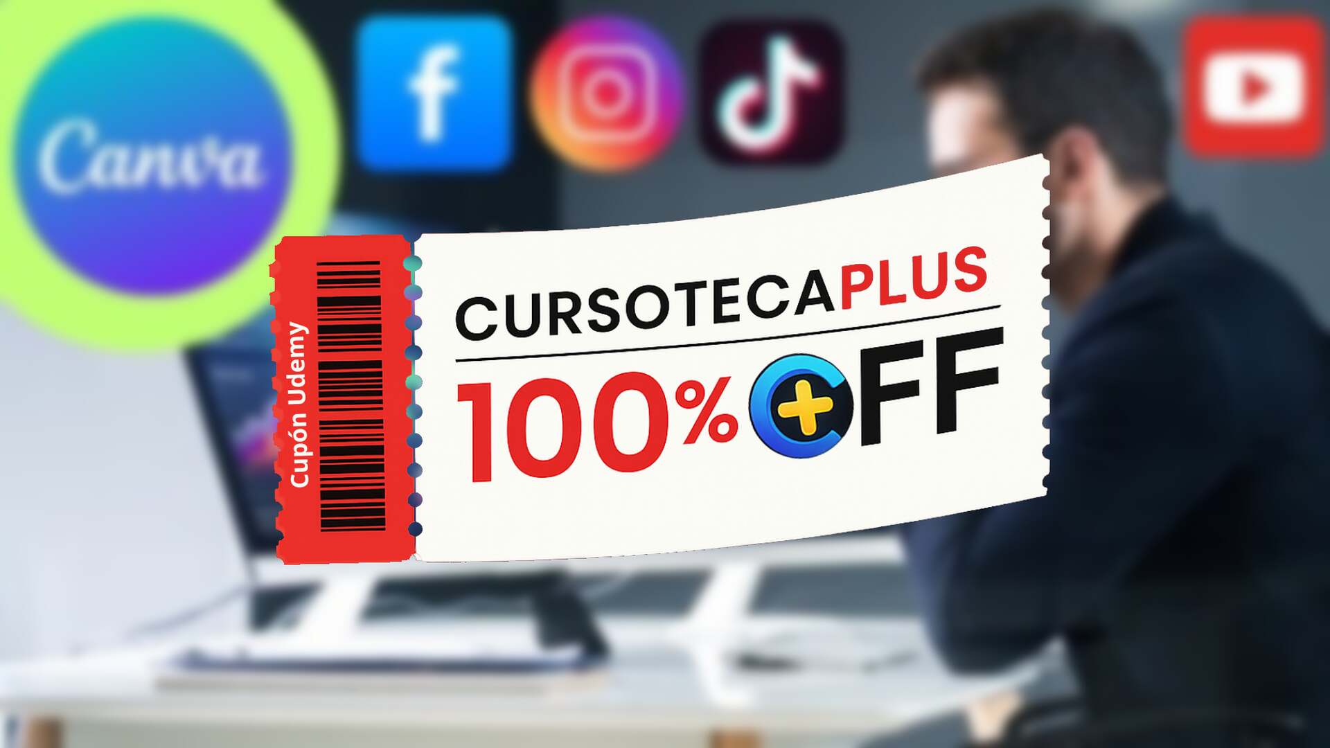 Cupón Udemy | Diseño de Gráficos para Redes Sociales y Edición de Video en Canva