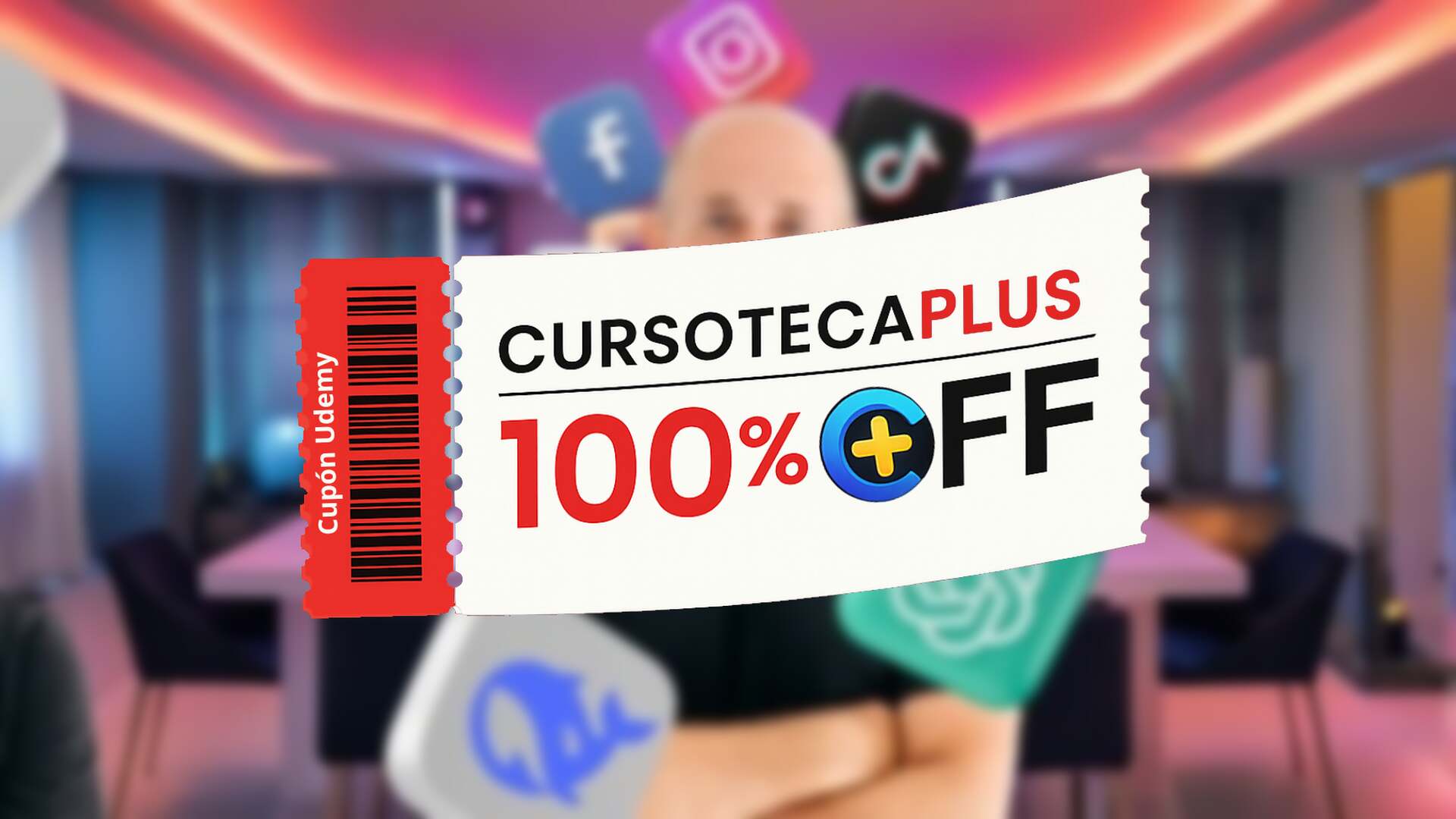 Cupón Udemy | Marketing en Redes Sociales Impulsado por IA: ChatGPT y 100 Herramientas de IA