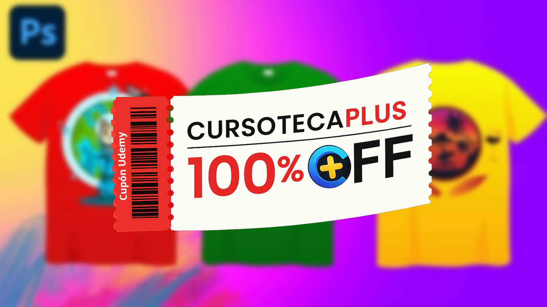 Cupón Udemy | Diseño de Camisetas para Principiante a Experto Con Photoshop