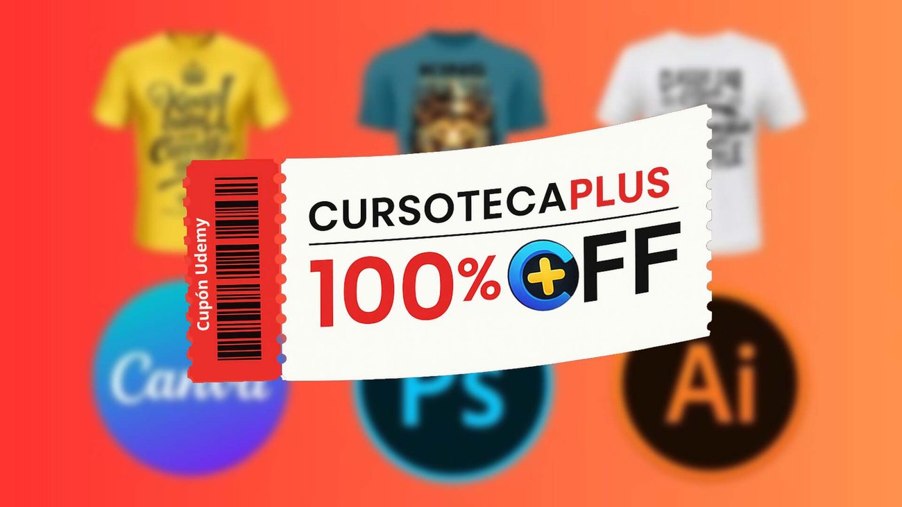 Cupón Udemy | Maestría en Diseño de Camisetas: Illustrator, Photoshop y Canva